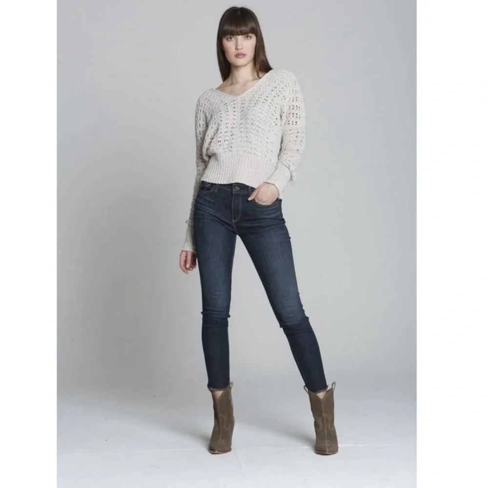 DRIFTWOOD Jackie High Rise Jeans Raw Hem Size 27